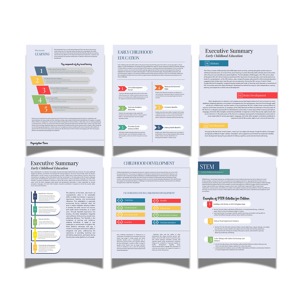 Thumbnail: Fact Sheet Templates