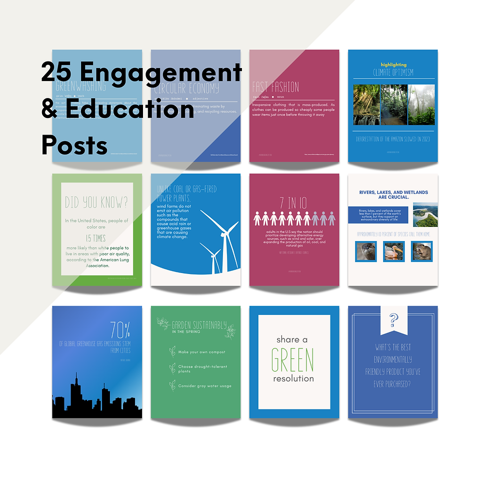 Thumbnail: 115 Eco-Friendly Instagram Templates and Action-Packed Calls to Action