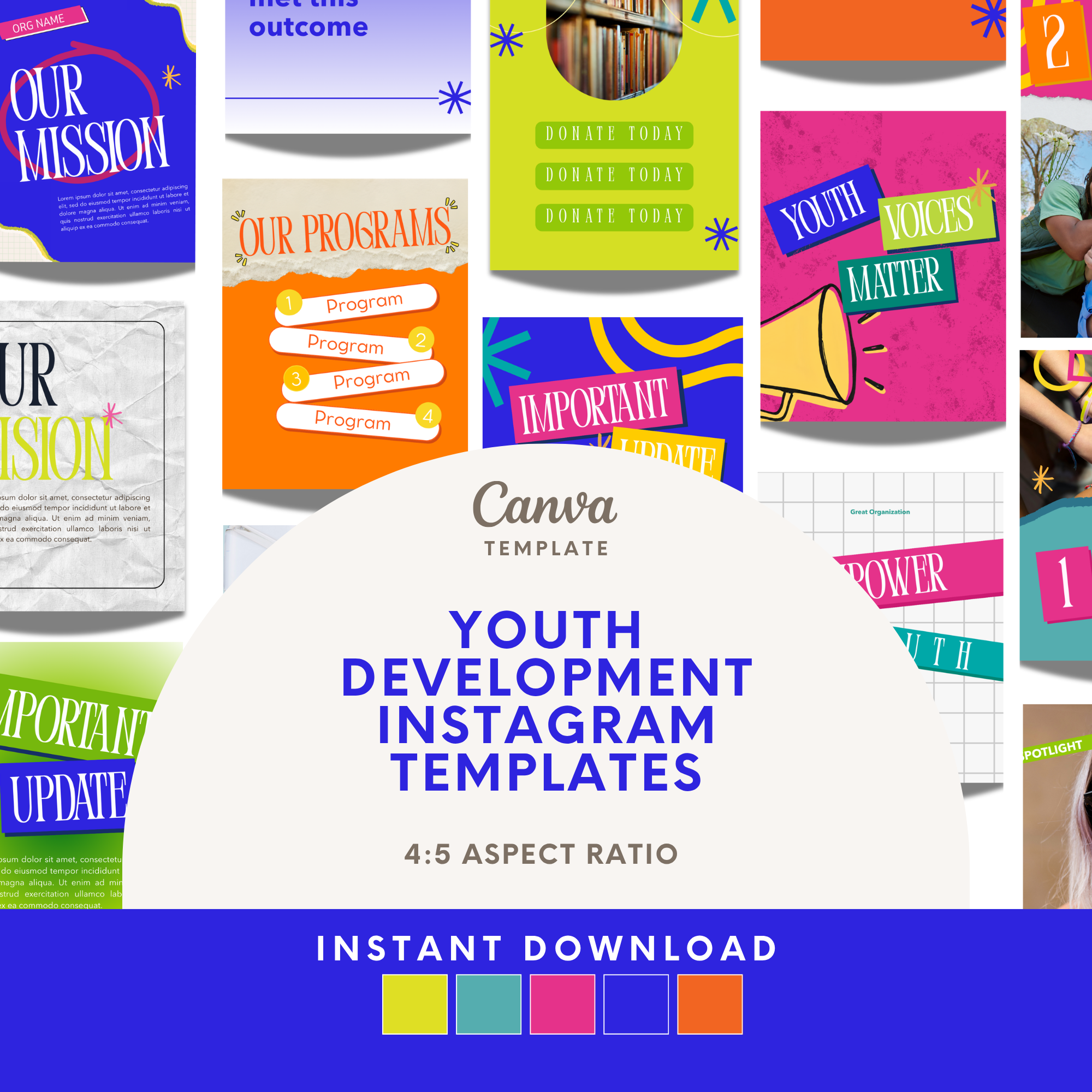125 Instagram Templates for Youth Development Nonprofits