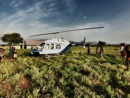 South African Helicopter Operator Manages Locust Swarms in Kenya