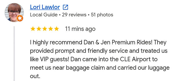 chauffeur service CLE to Downtown Cleveland