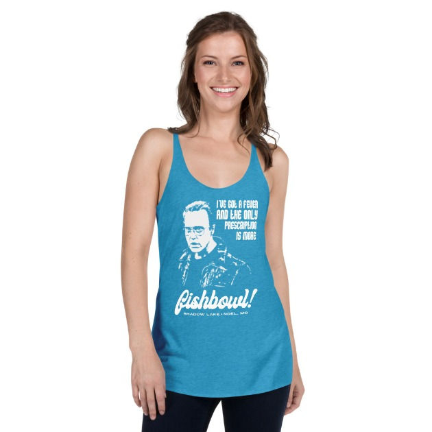 Thumbnail: More Fishbowl Women's Shadow Lake Summer Racerback Tank Top