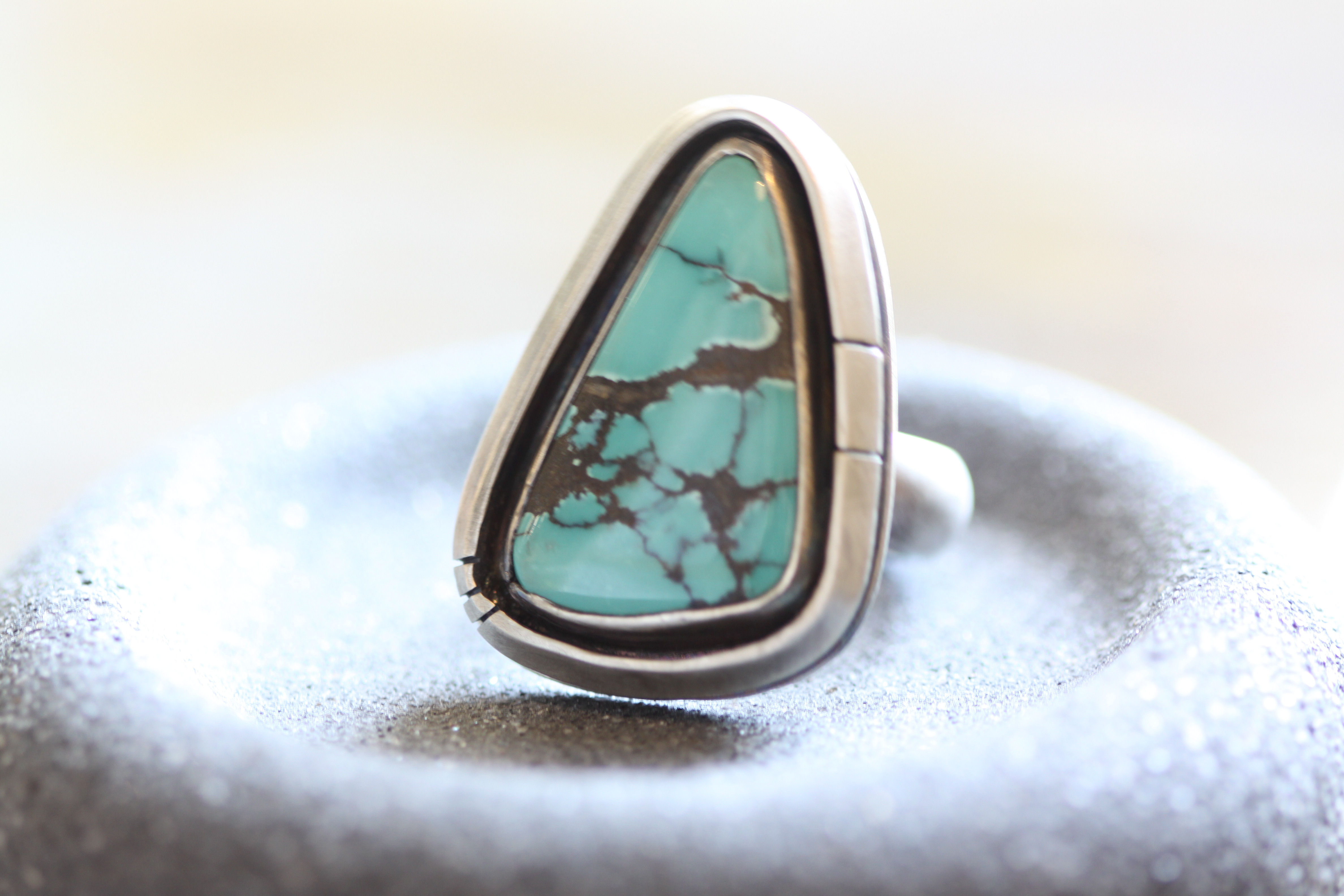 Large Turquoise Freeform Ring