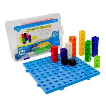 BASE NUMERADA CON CUBOS CONECTORES