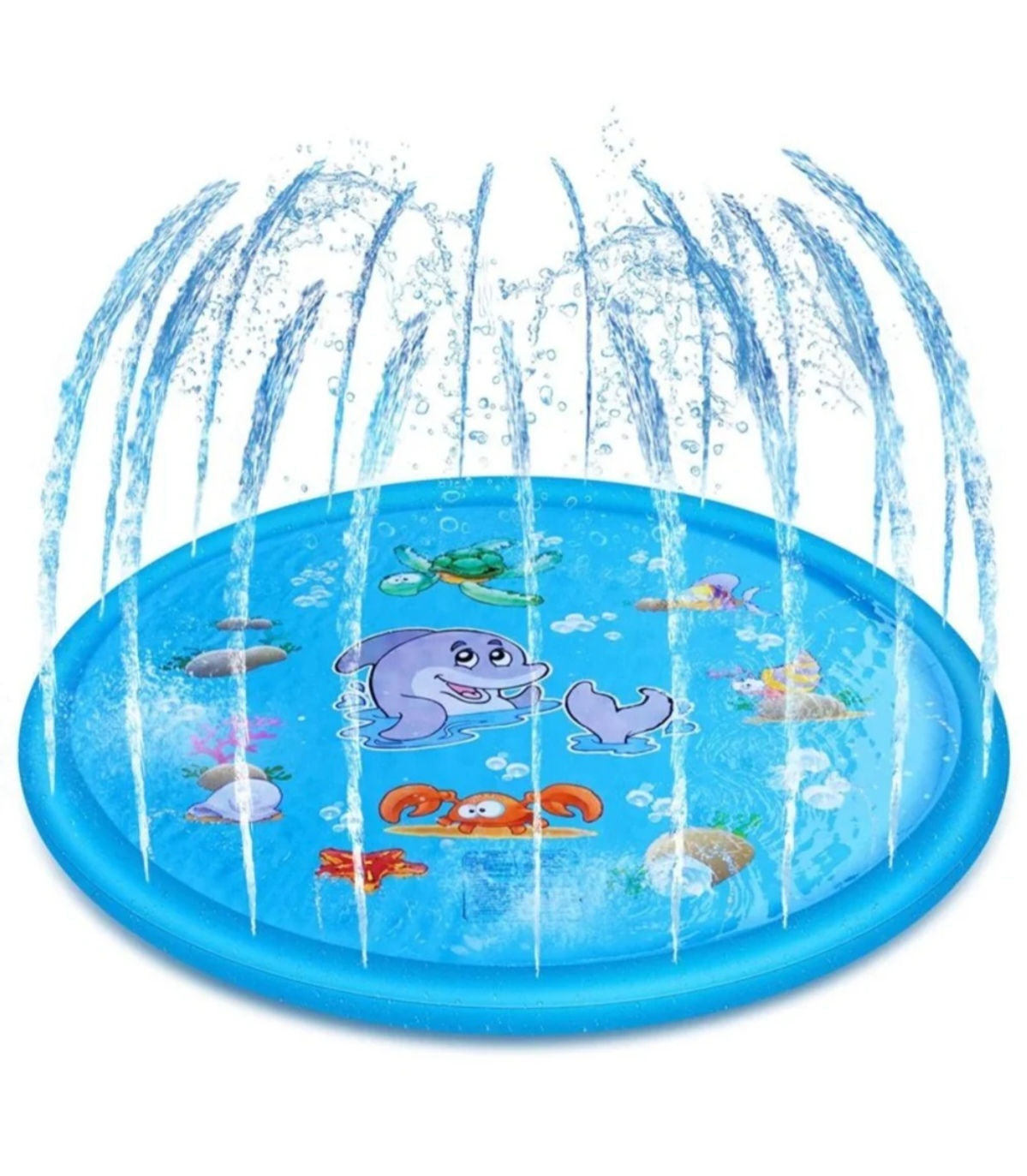 Piscina Alfombra Lanza Agua Infantil 100 cm. 