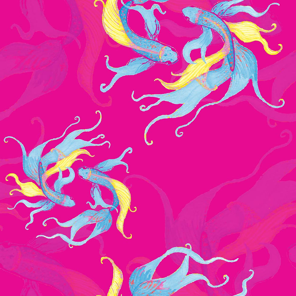 Pisces Fish pink