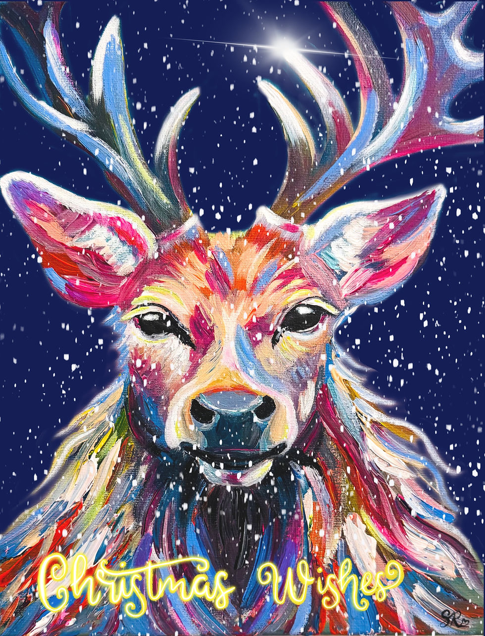 Christmas Card - 'Claire's Stunning Stag'