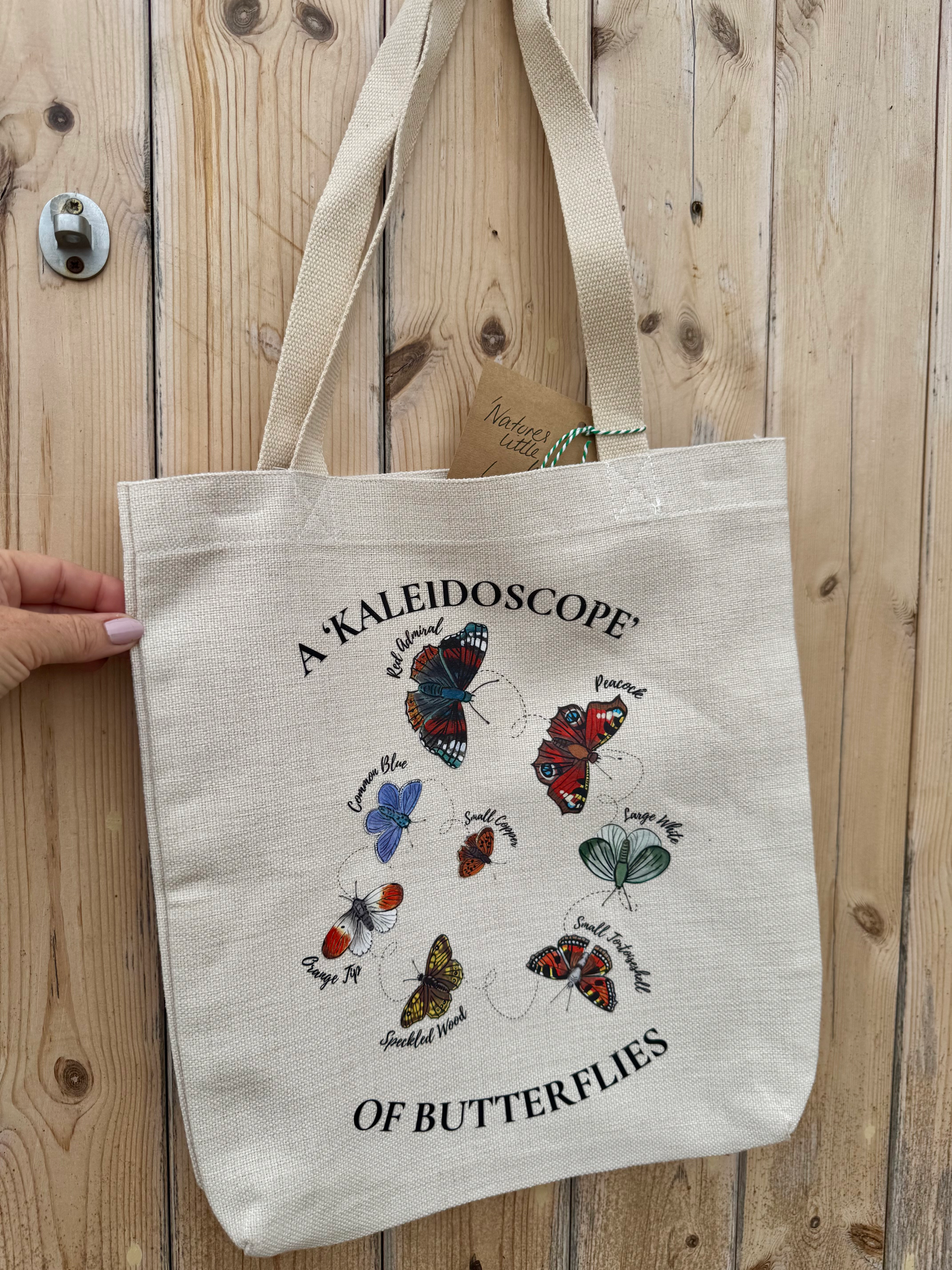 Double Sided Luxury Tote, Ladybirds and Butterflies
