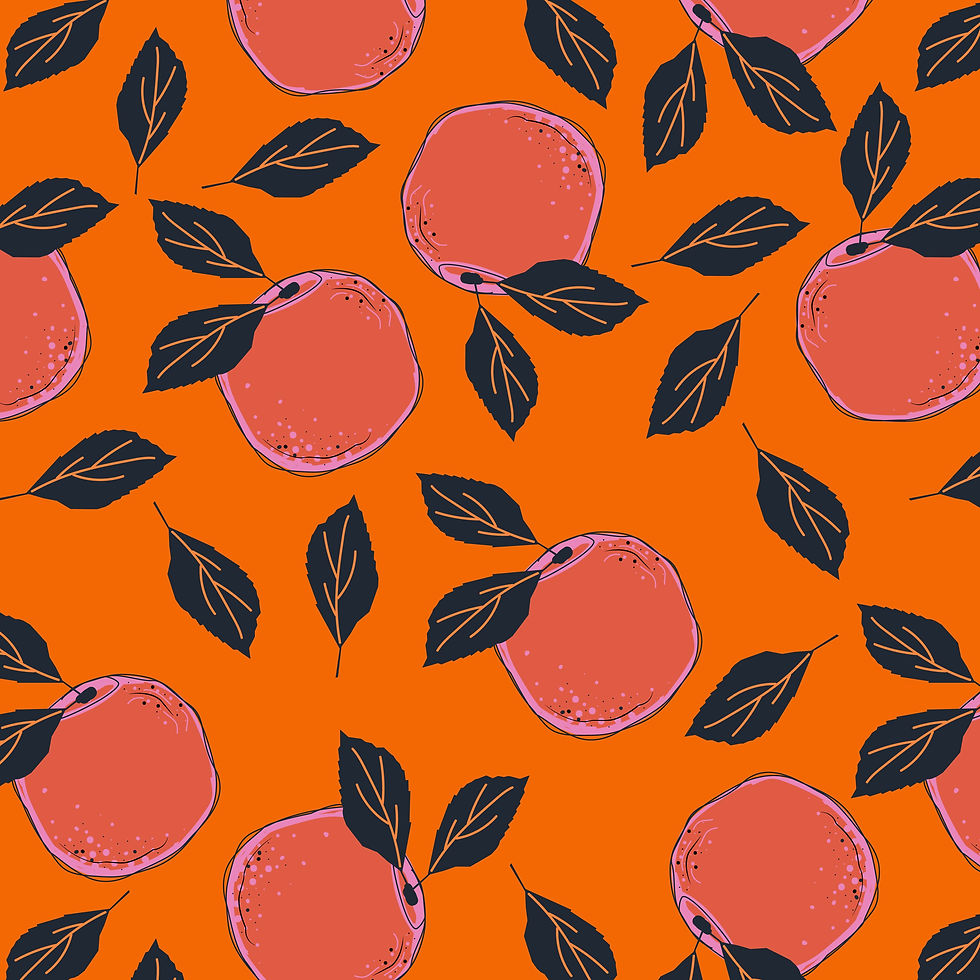 apricots on orange