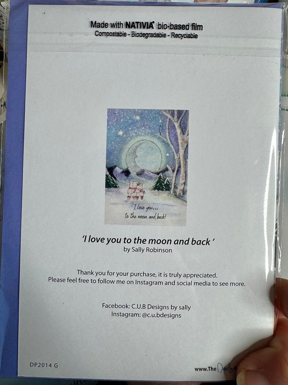 Thumbnail: Greeting Card -'I love you to the moon and back!