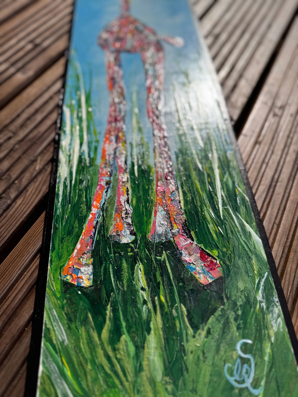 Thumbnail: George - Acrylic on wood original