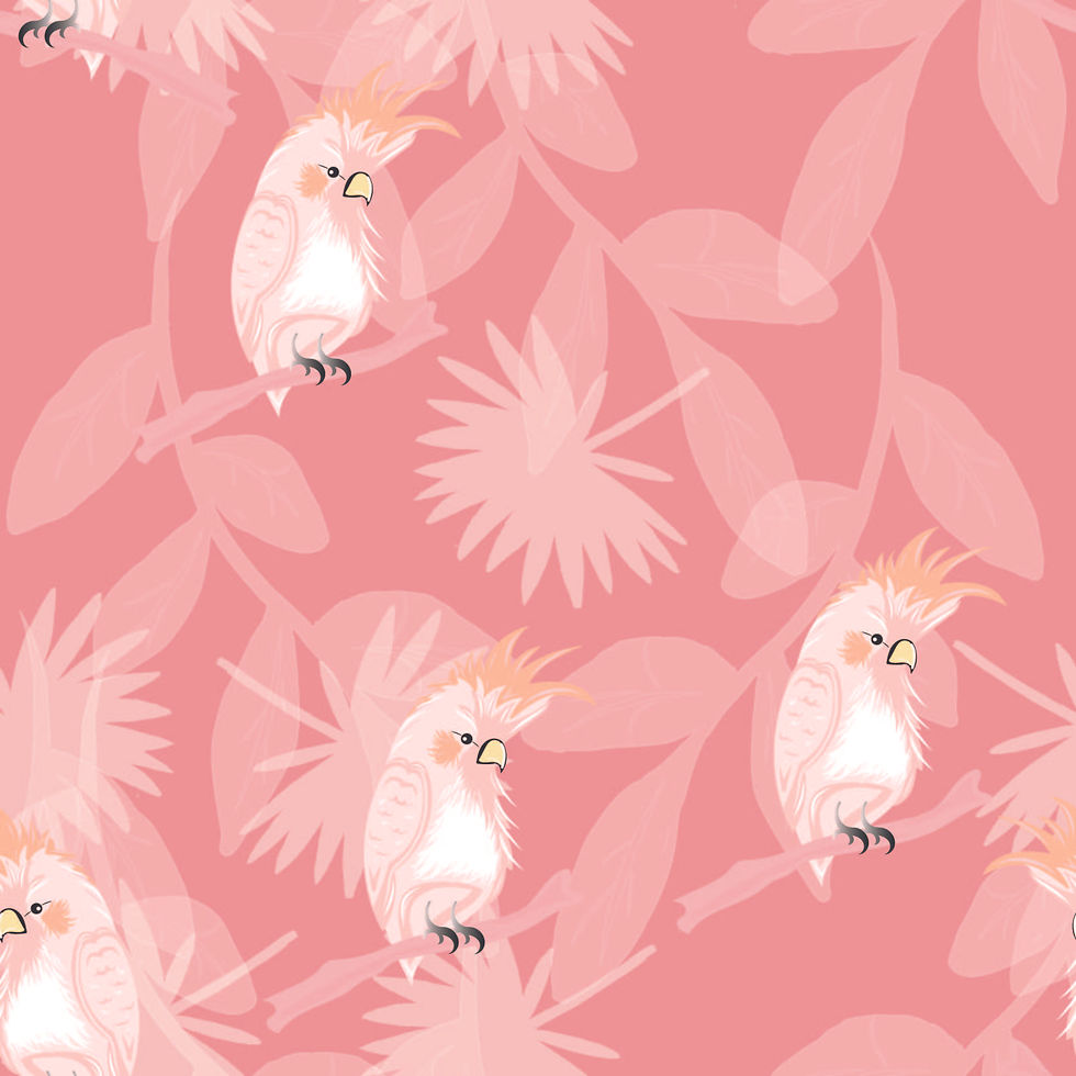 Grumpy Parrot pink