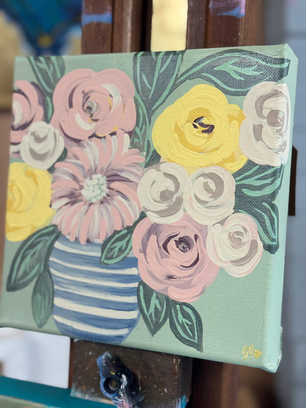 Thumbnail: 'Botanical Bonanza' Original canvas