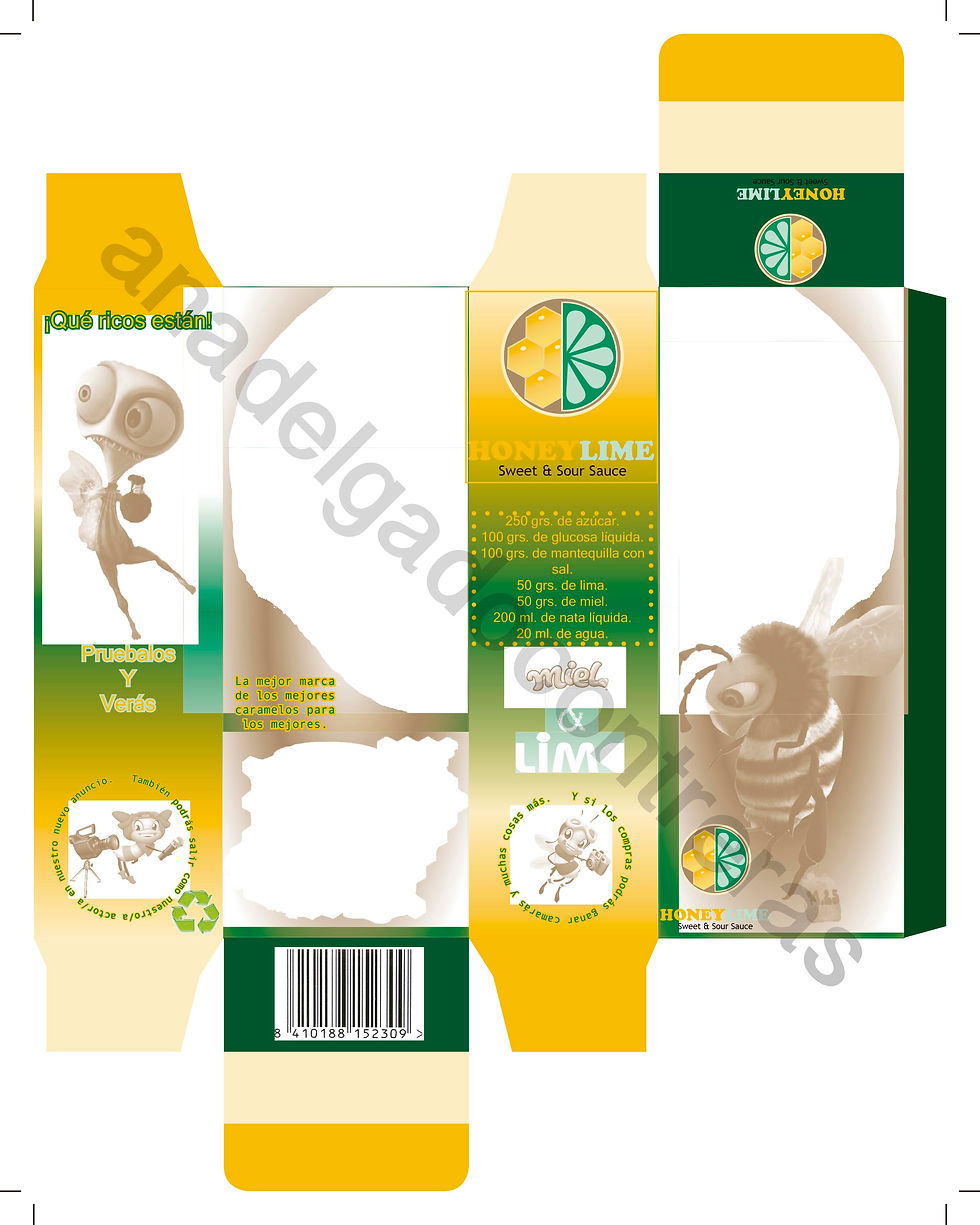 Caja caramelos 3 TINTAS