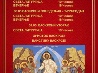 Будимпешта: Богослужења поводом Ускрса