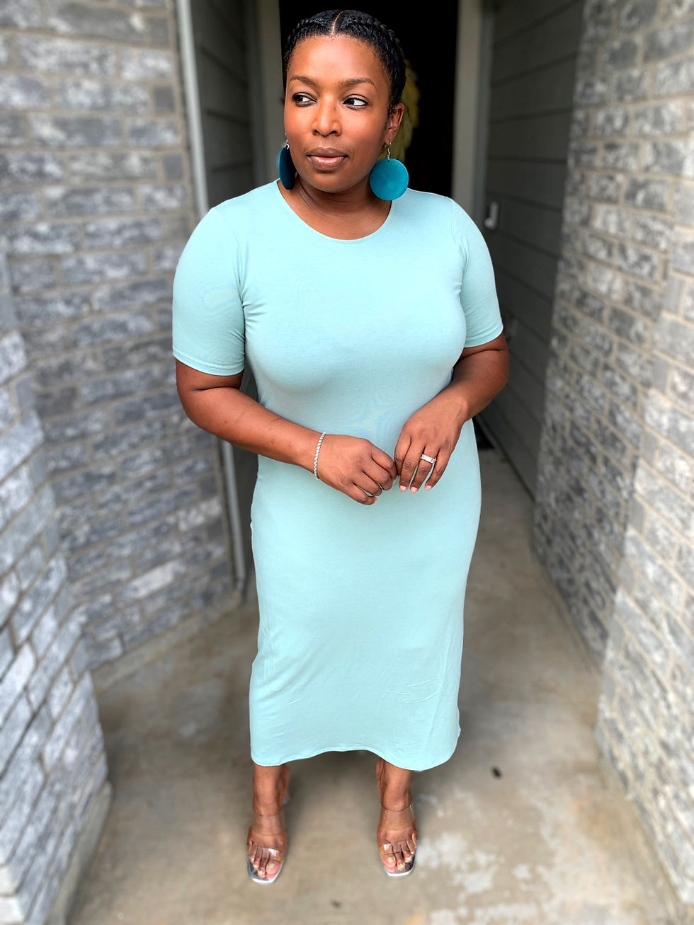 Thumbnail: Dusty Green Straight Fit Maxi