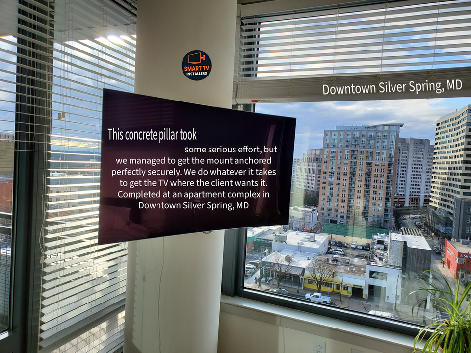 TV mounting services near me, Bethesda, MD. TV installation services near me Washington, D.C. Downtown Silver Spring MD tv mounting and installation