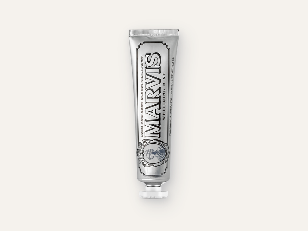Marvis Whitening Mint toothpaste tube