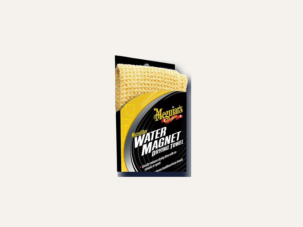 Meguiar's Water Magnet Drying Towel on a cream Hiinghams product tile