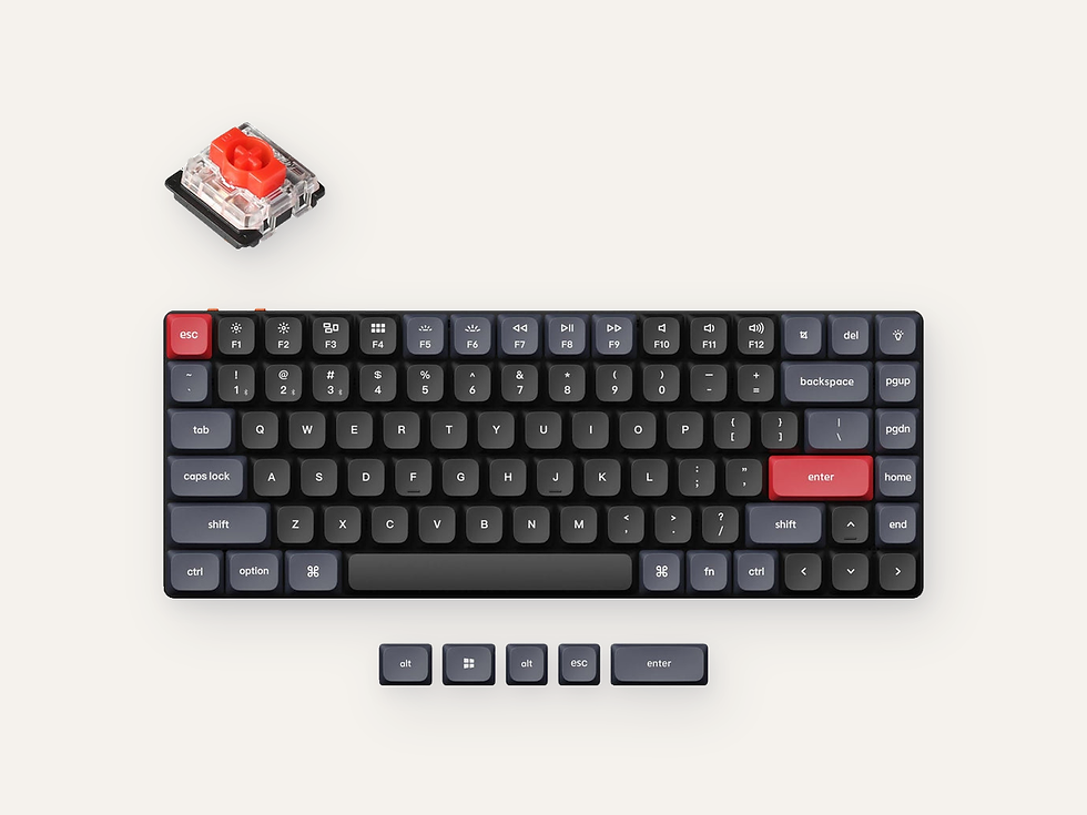 Keychron K3 Pro keyboard product image on a cream Hiinghams tile