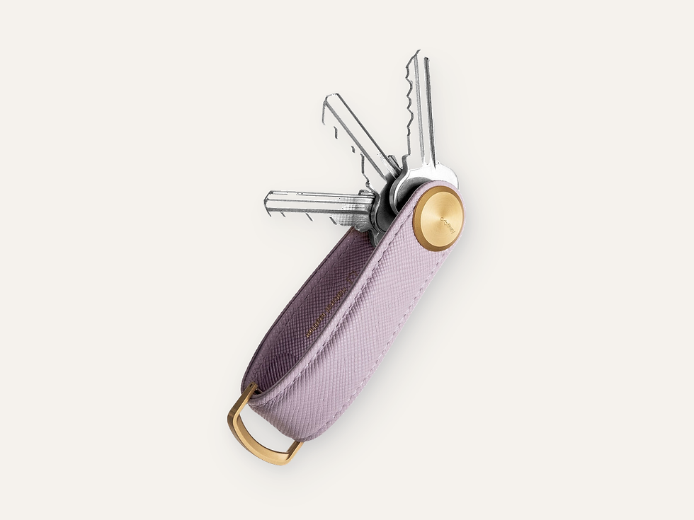 Orbitkey Key Organizer Pro Saffiano Leather — Lilac product tile