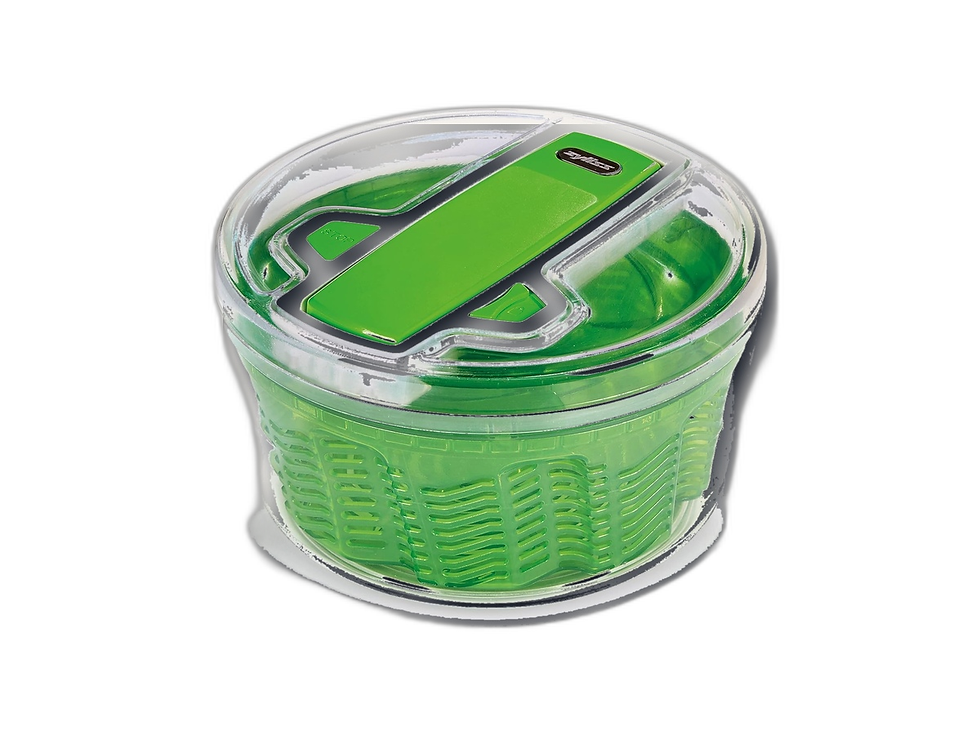 Zyliss Swift Dry Salad Spinner 3.5L on a cream product tile