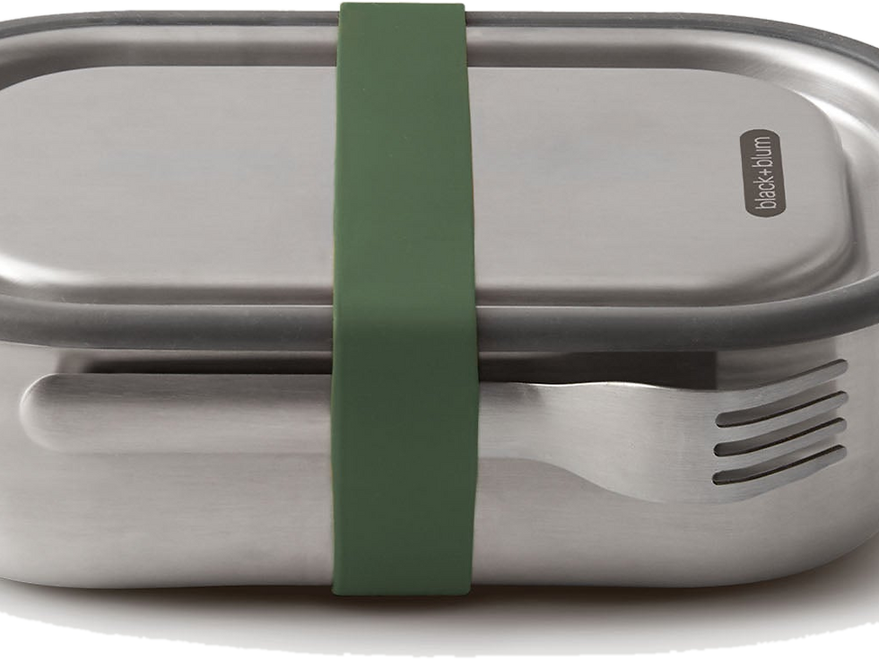 Olive Black+Blum stainless steel lunch box