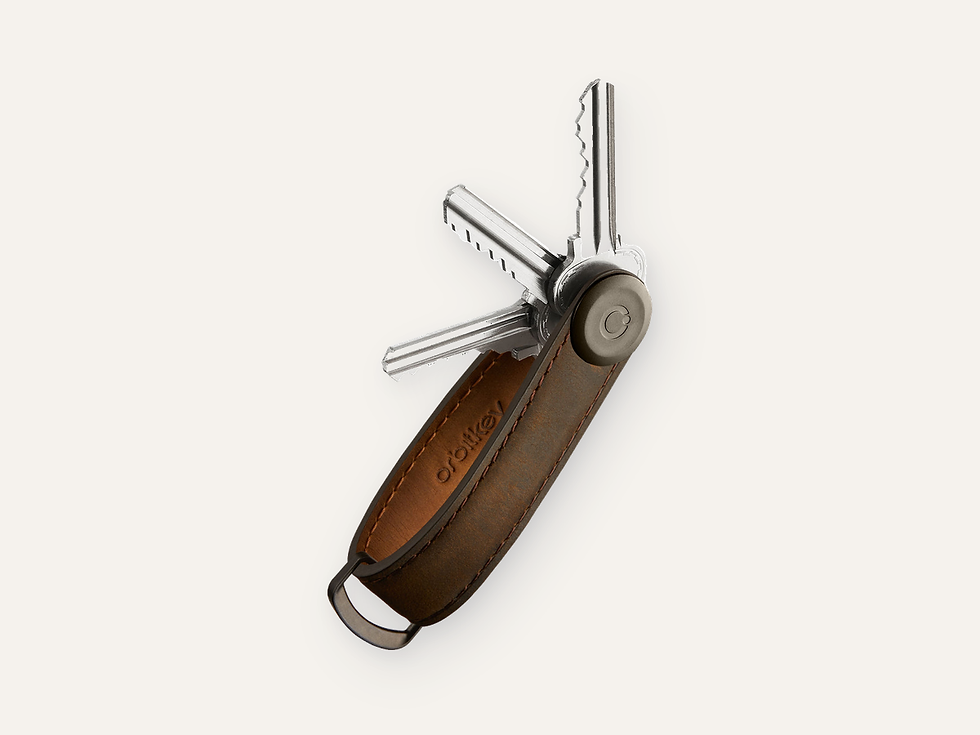 Orbitkey Key Organizer Crazy-Horse — Oak Brown product tile