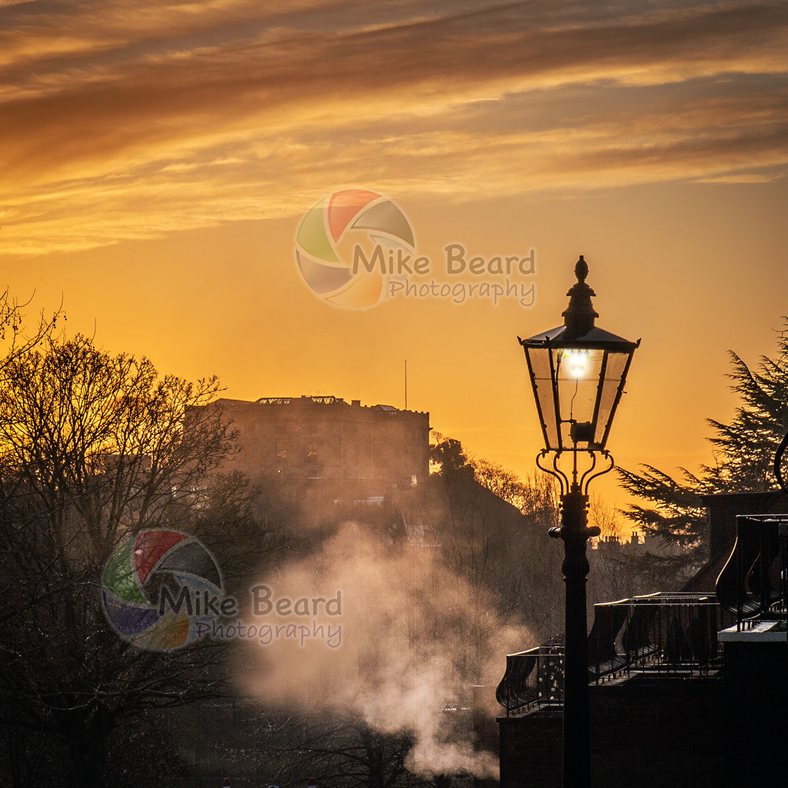 SUNRISE AT NOTTINGHAM CASTLE