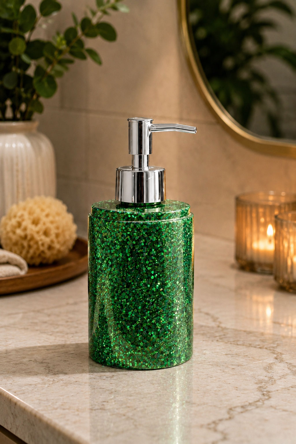 Green Soap Dispenser