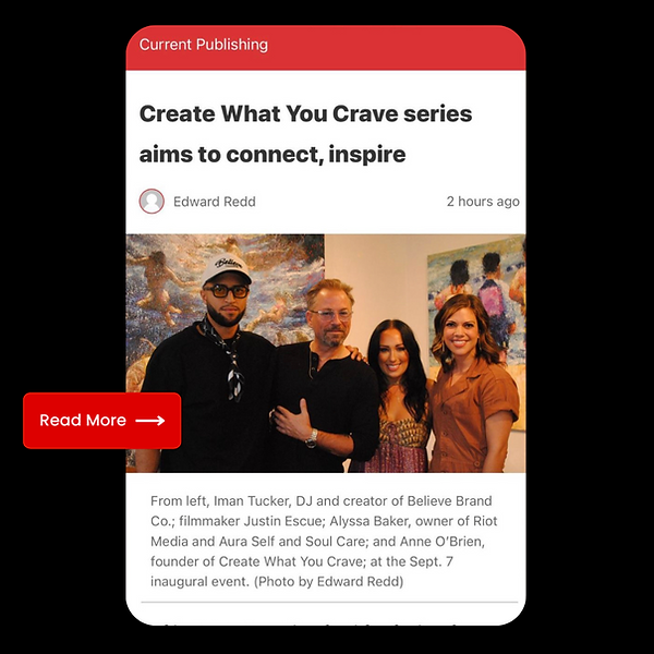 Photo from Create What You Crave's launch event and its speakers