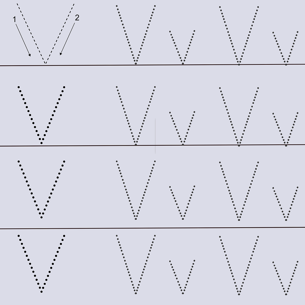 Thumbnail: Preschool tracing worksheet for letter V