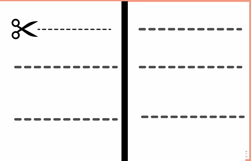 Thumbnail: Scissors and dashed cutting lines for preschool practice
