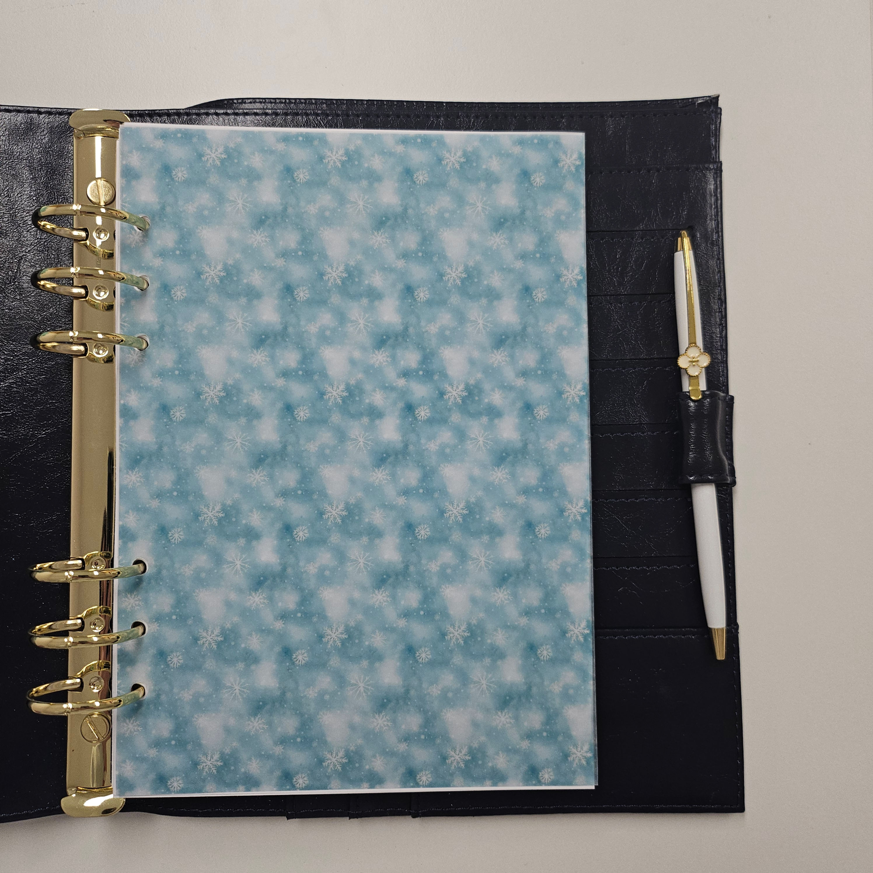 Winter/Christmas Vellum Decorative Planner Dashboard