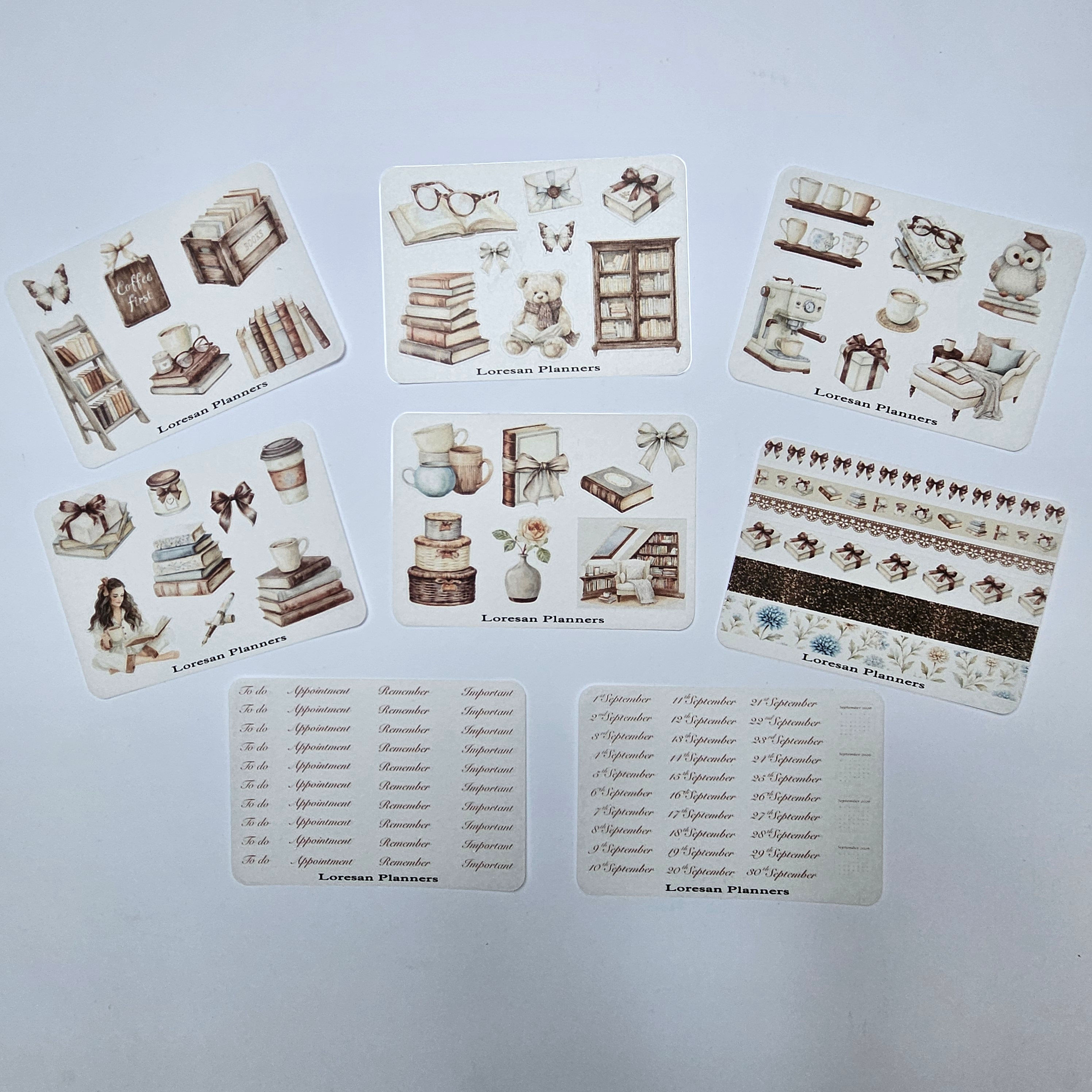 September 2026 'September Reset' Sticker Sheet Set