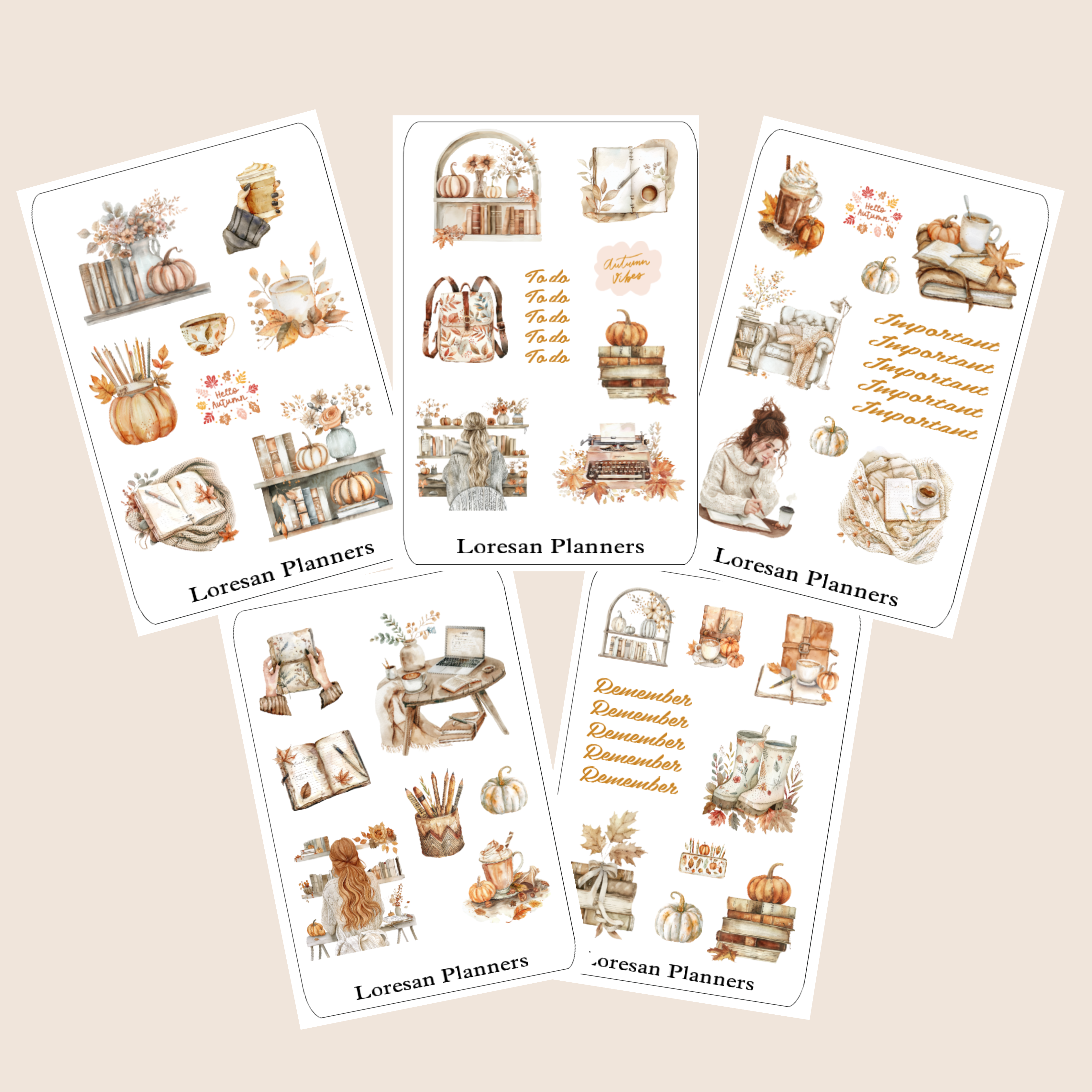 Cosy Autumn Stickers