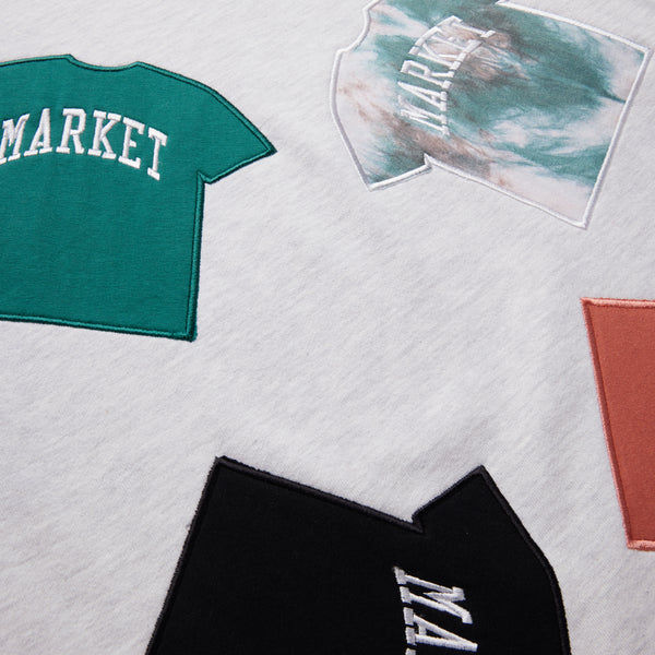 Thumbnail: MARKET T-SHIRT PATCH CREWNECK SWEATSHIRT