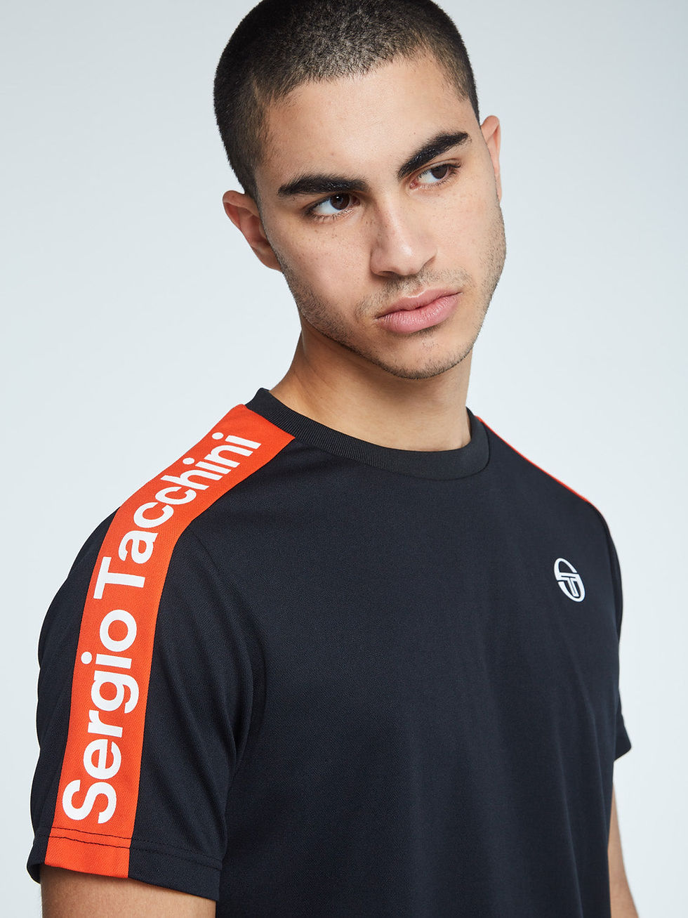 Thumbnail: Sergio Tacchini Fascia PL T-Shirt-Black/Orange