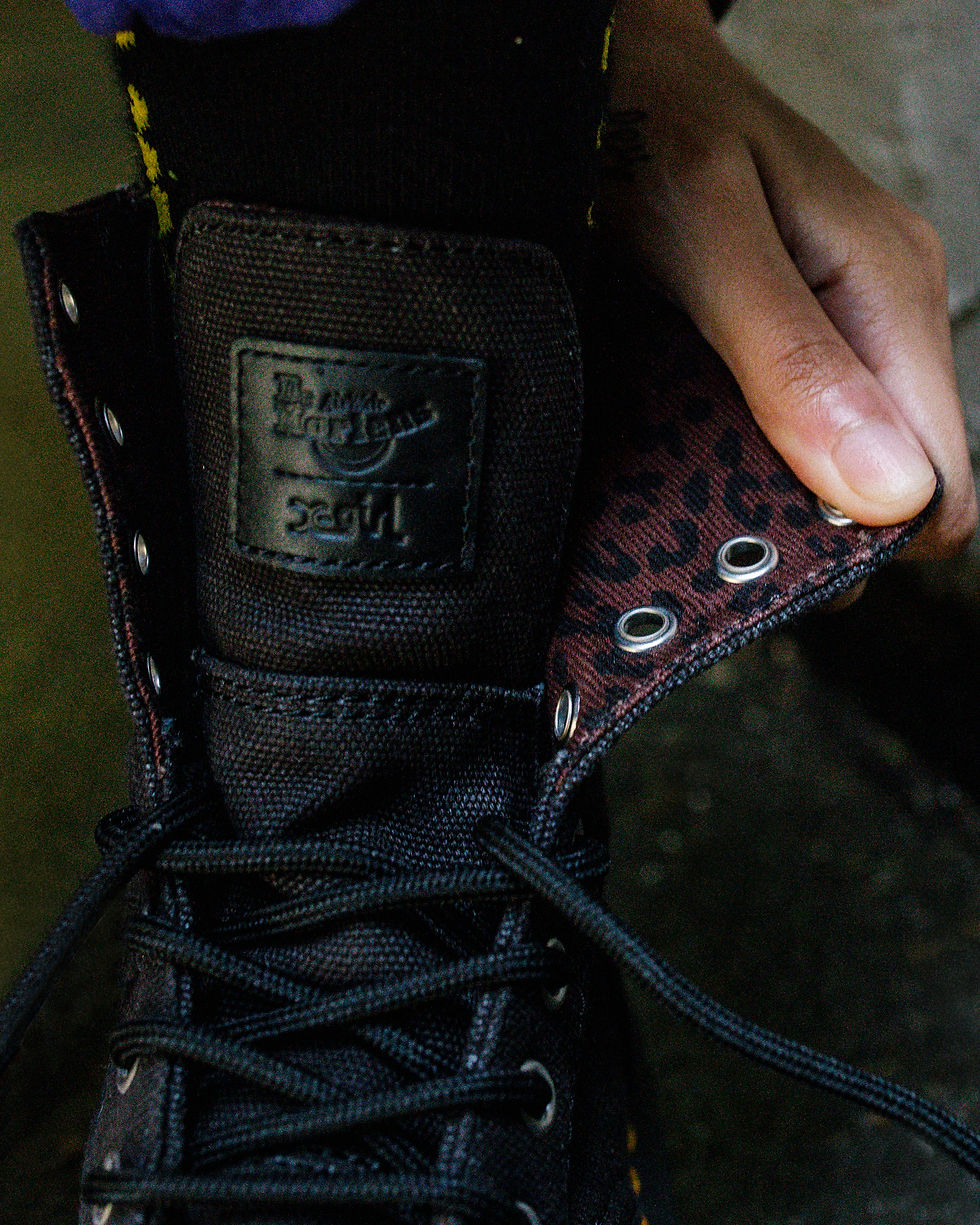 Dr. Martens Jadon Max X-Girl Canvas Platform Boots