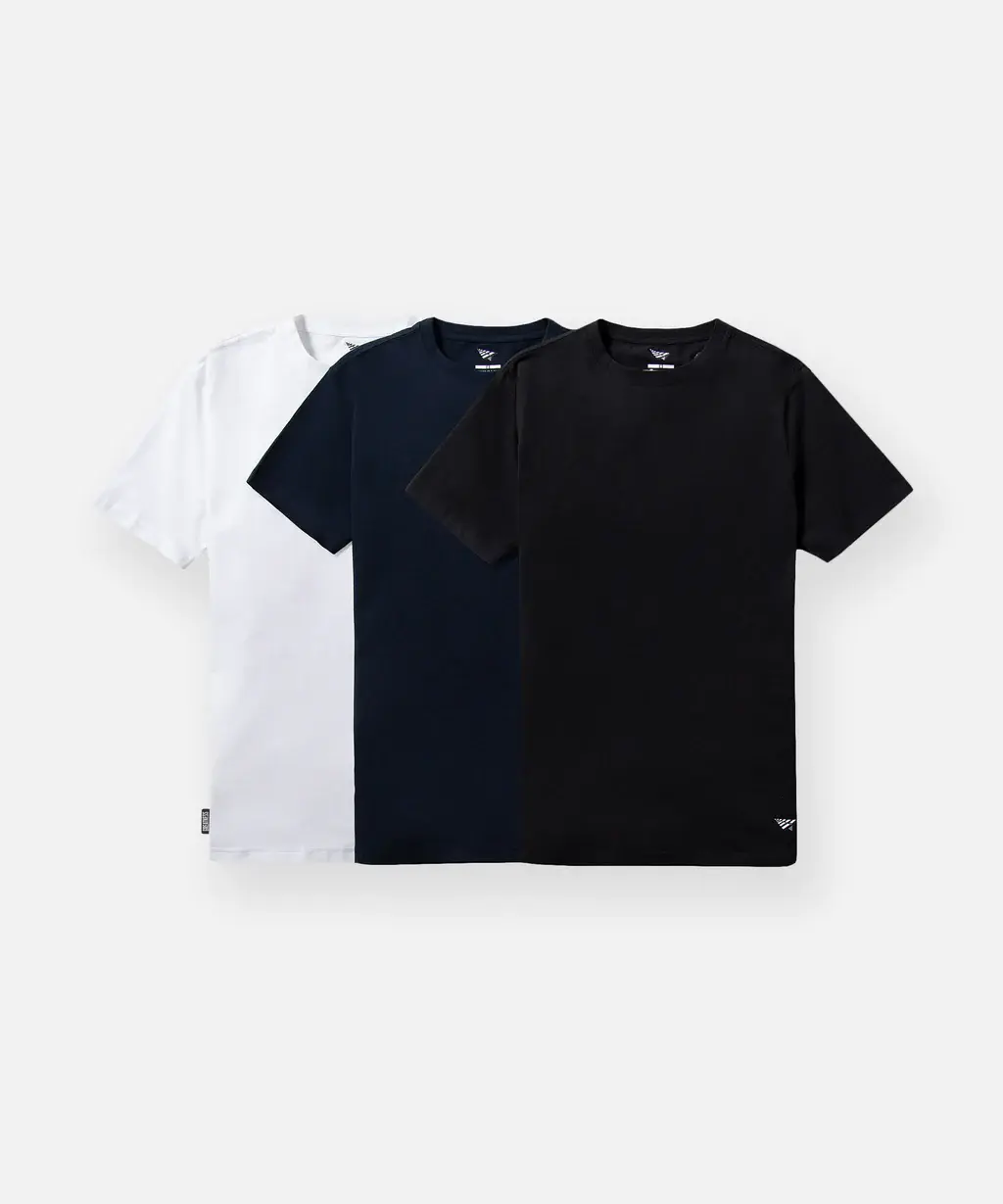 PAPER PLANES Essential 3-Pack Tee (MIXED)