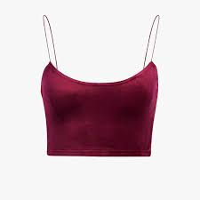 IVY PARK VELOUR BRALETTE