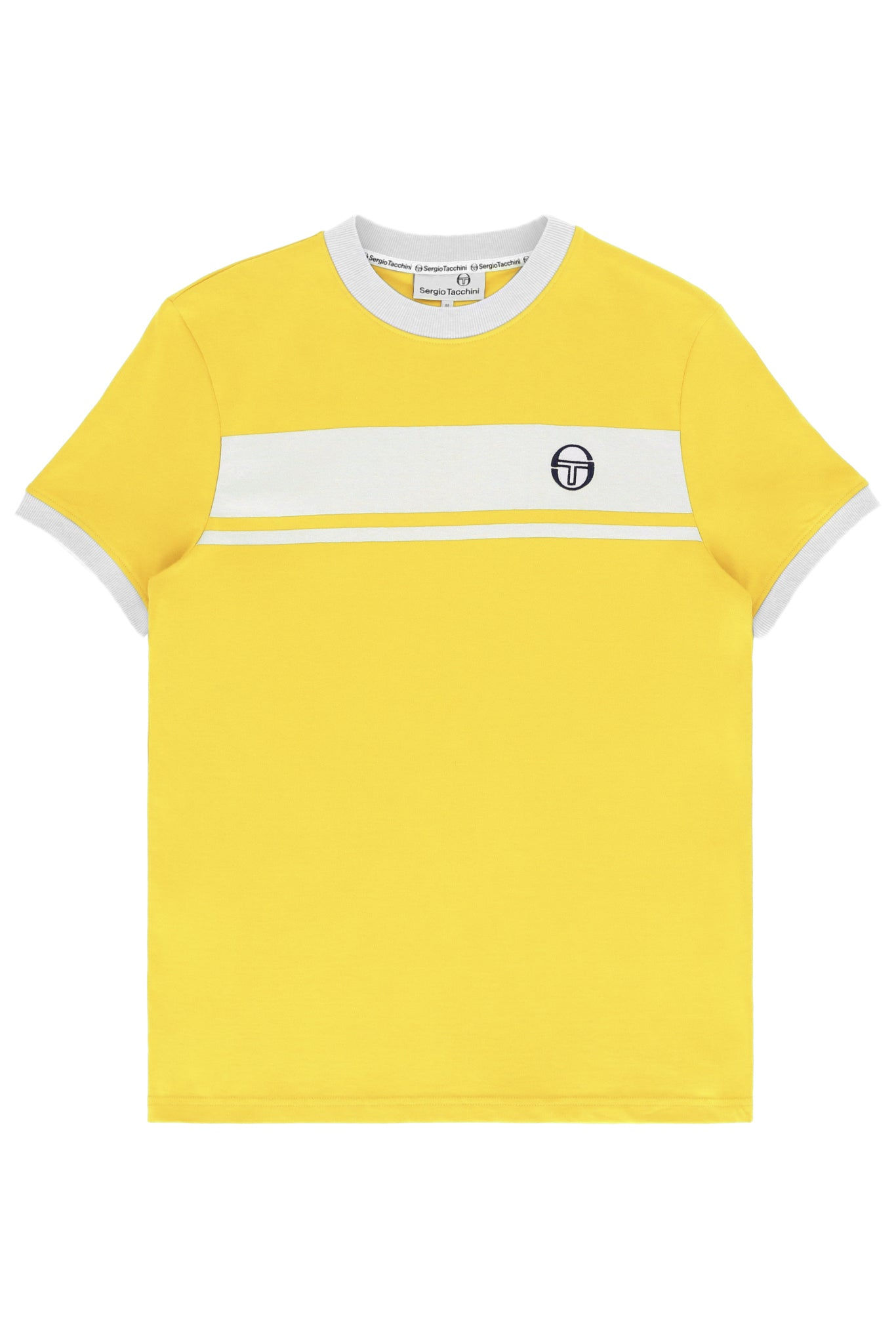 Sergio Tacchini Masters Tee Archivio-Lemon Drop/White