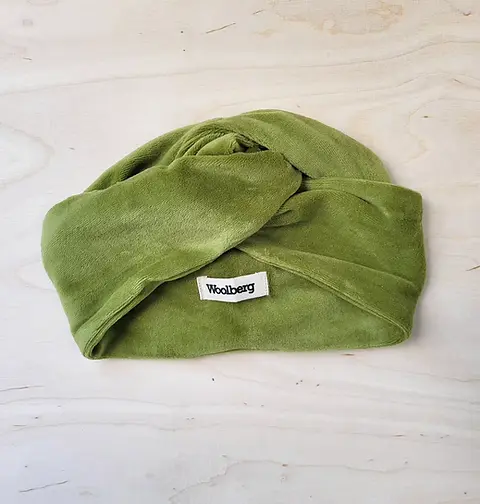 Woolberg Muotoiltava Velourpanta MOSS GREEN