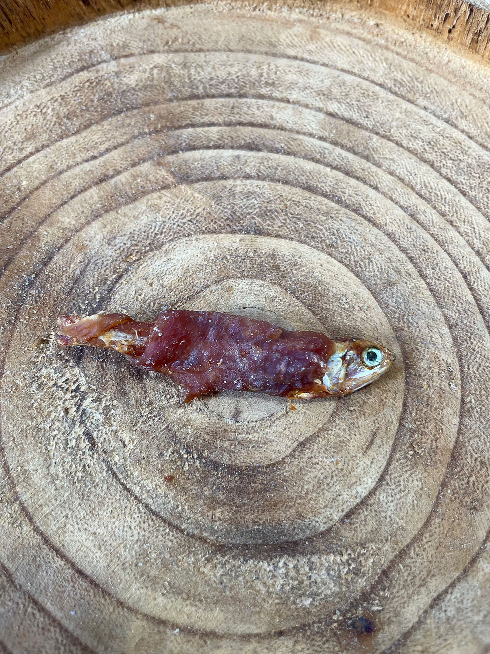 Thumbnail: Dried Sprats Wrapped in Duck