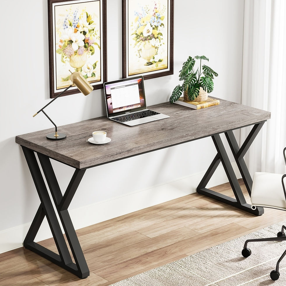 Thumbnail: 55" Heavy Duty Computer Desk, Office Desk