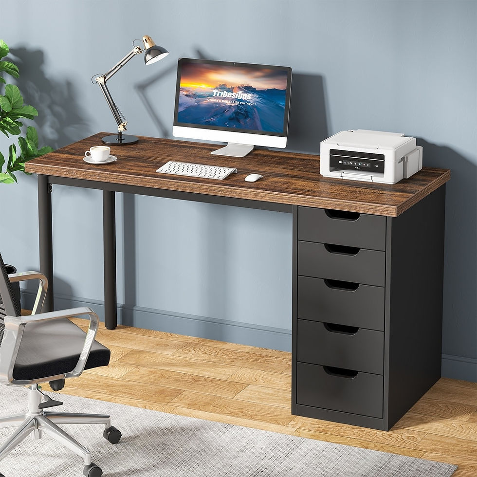 Thumbnail: 47-inch Computer Desk with 5-drawer