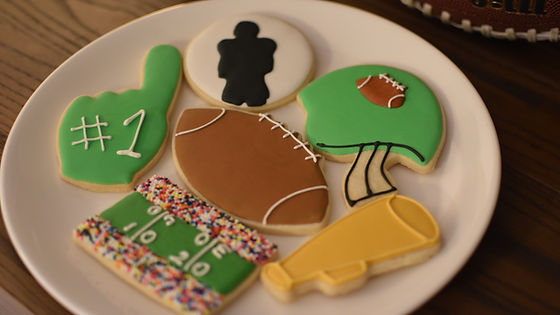 FOOTBALL FAN COOKIES 6 PC