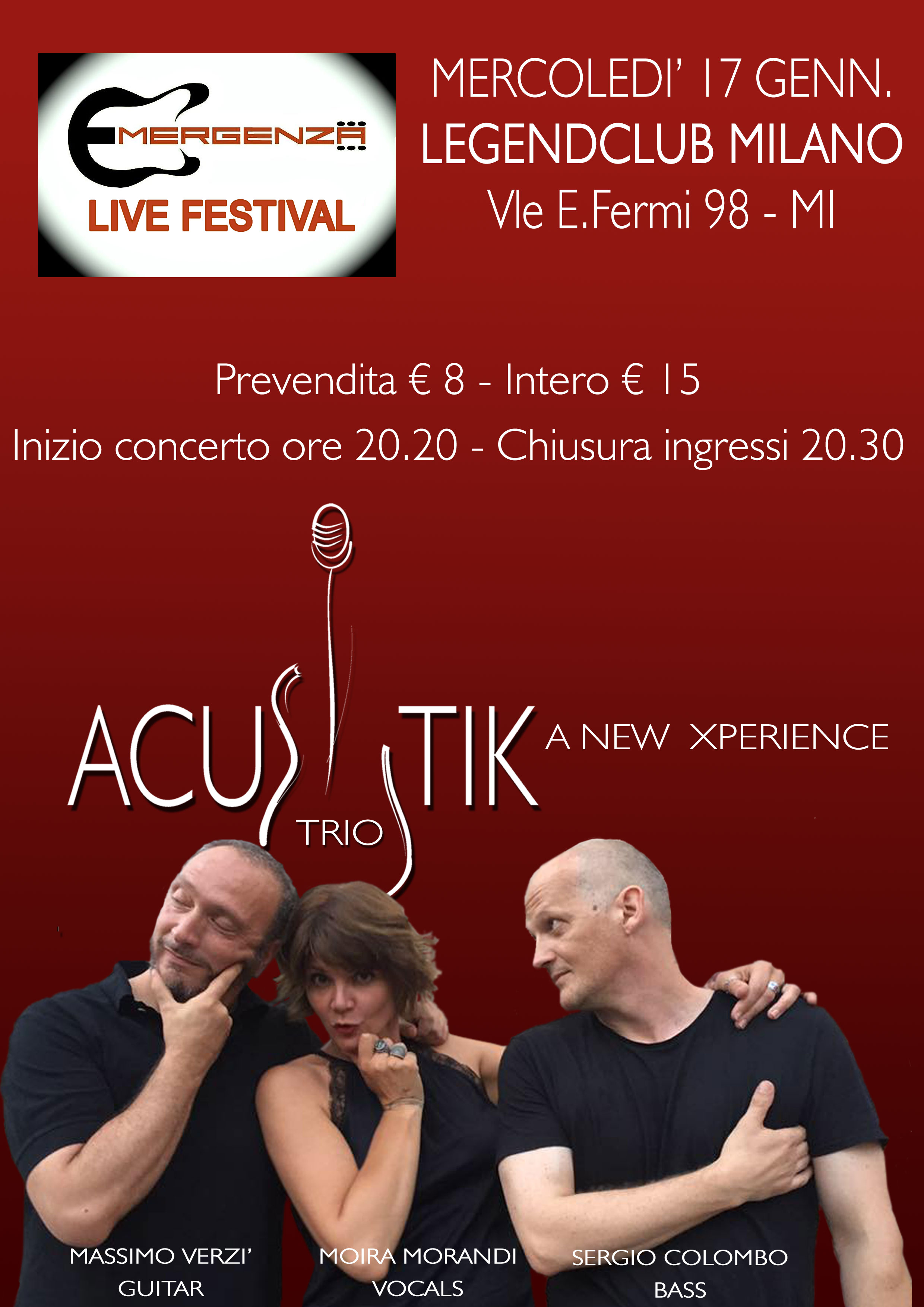 Acustik Trio @ Emergenza Festival