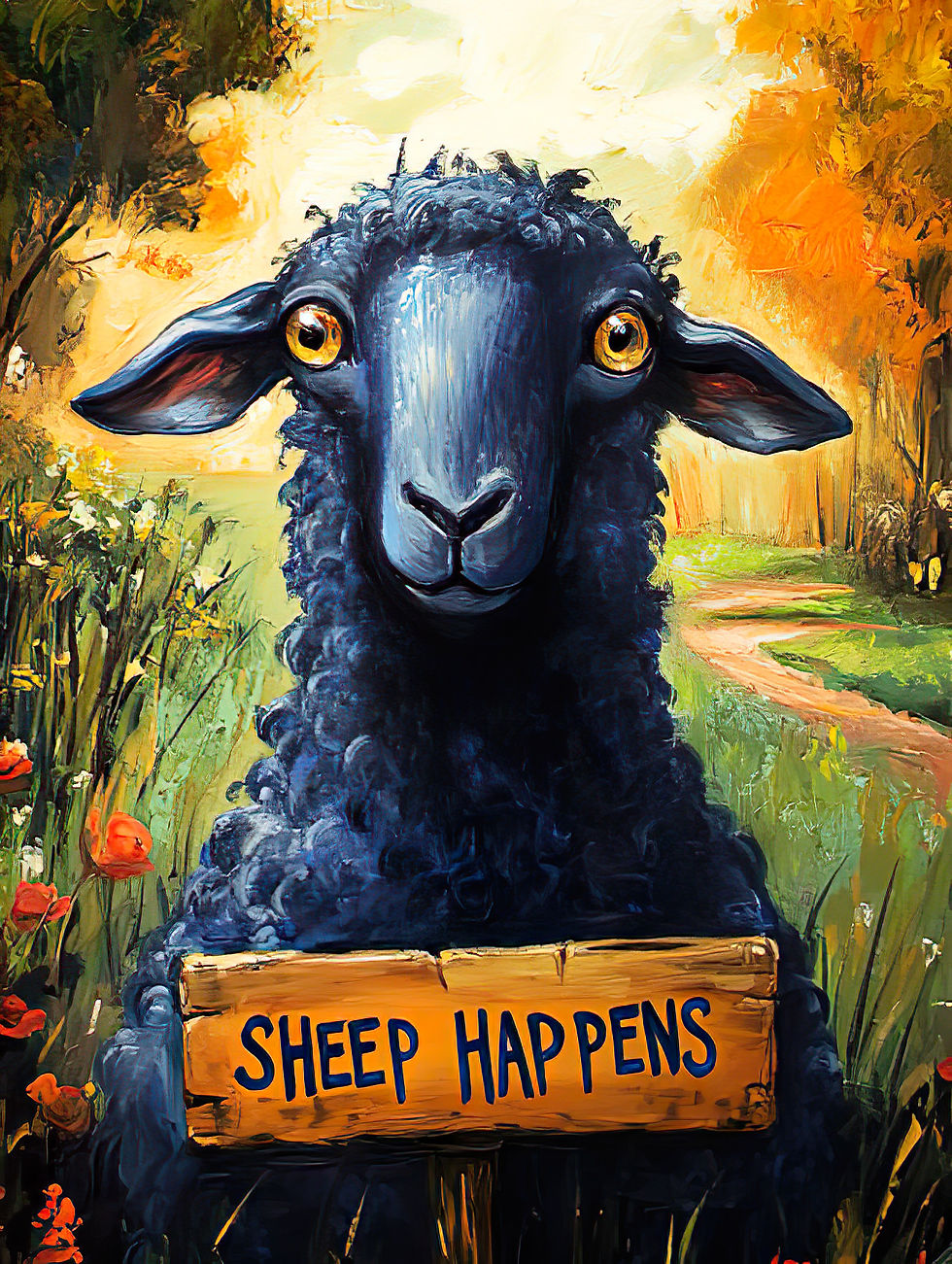 Graphic Digital, Sheep, Farm Animals, Country, Funny Sheep, Sheep Happens