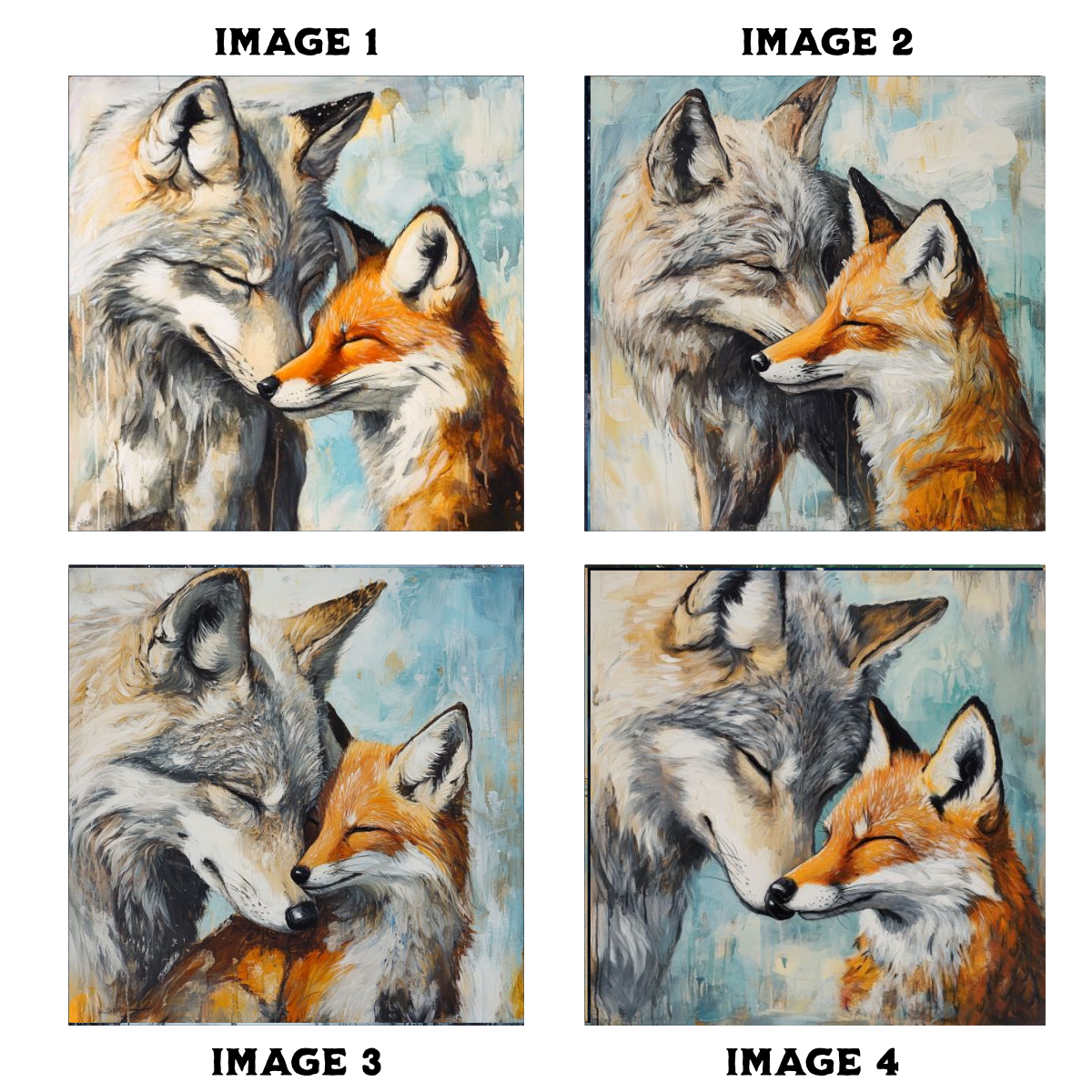 Fox & Wolf Adorable Coasters